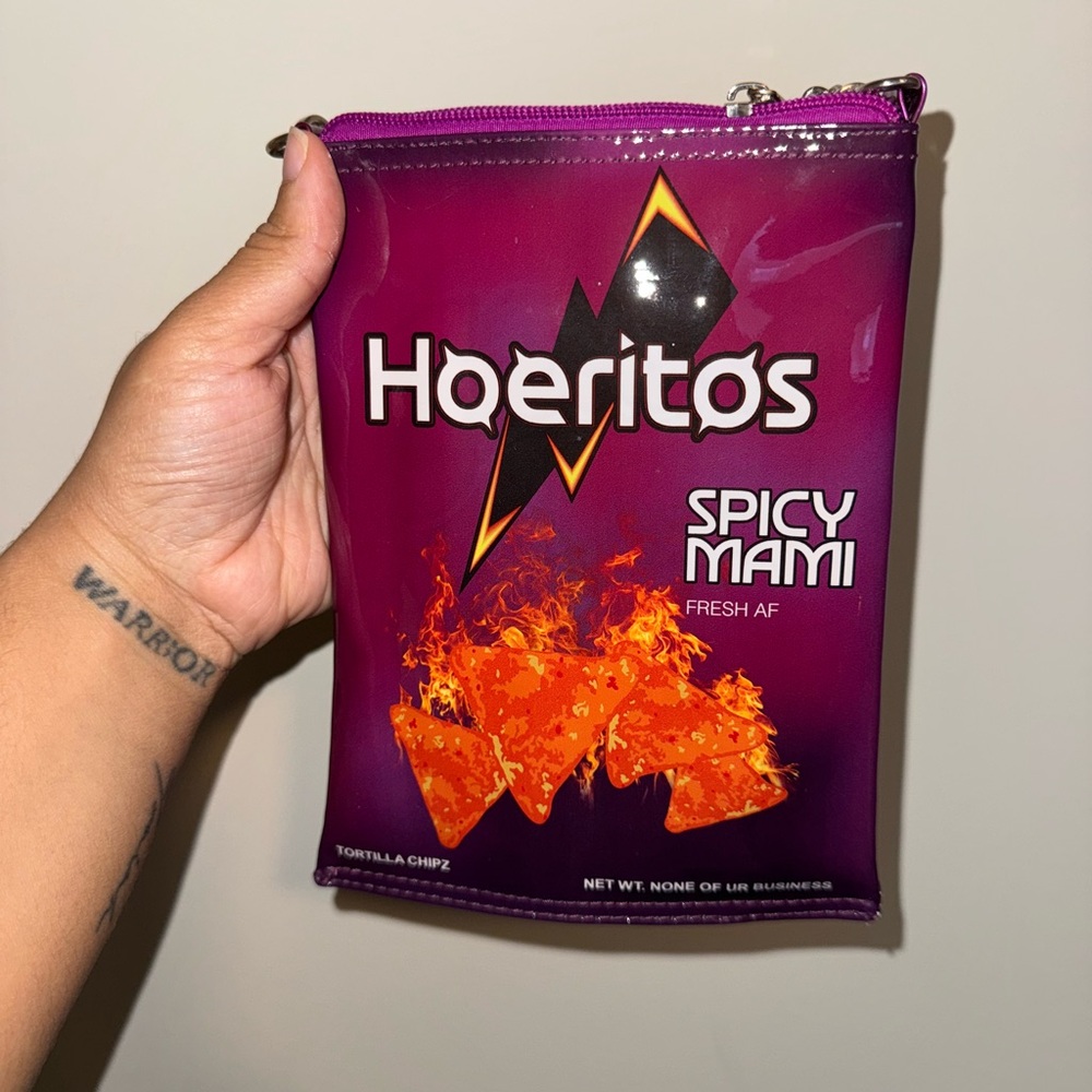 Purple and Orange Hoeritos Bag